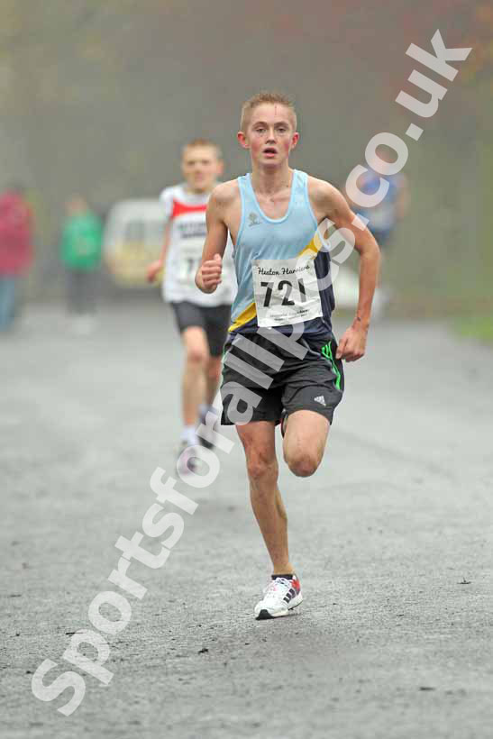 Under-15s winner 721, Heaton Harriers Memorial Road Race.